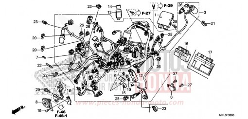 FAISCEAU DES FILS NC750XDK de 2019